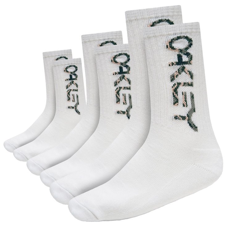 Oakley Chaussettes B1B Socks 2.0 (3 Pcs) White Présentation