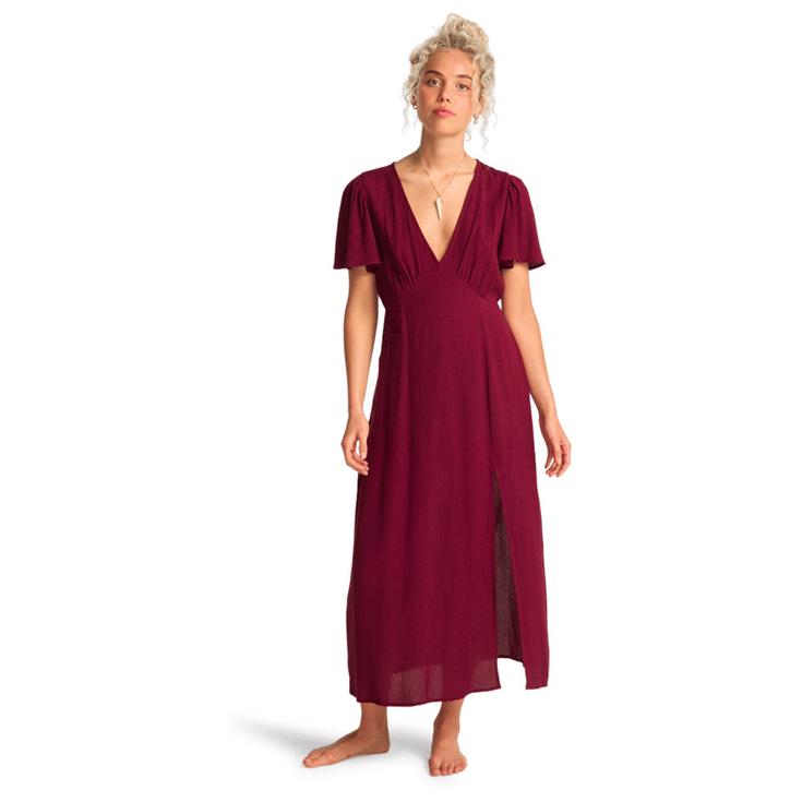 Billabong Kleid Jet Set Cedar Green Cranberry Präsentation