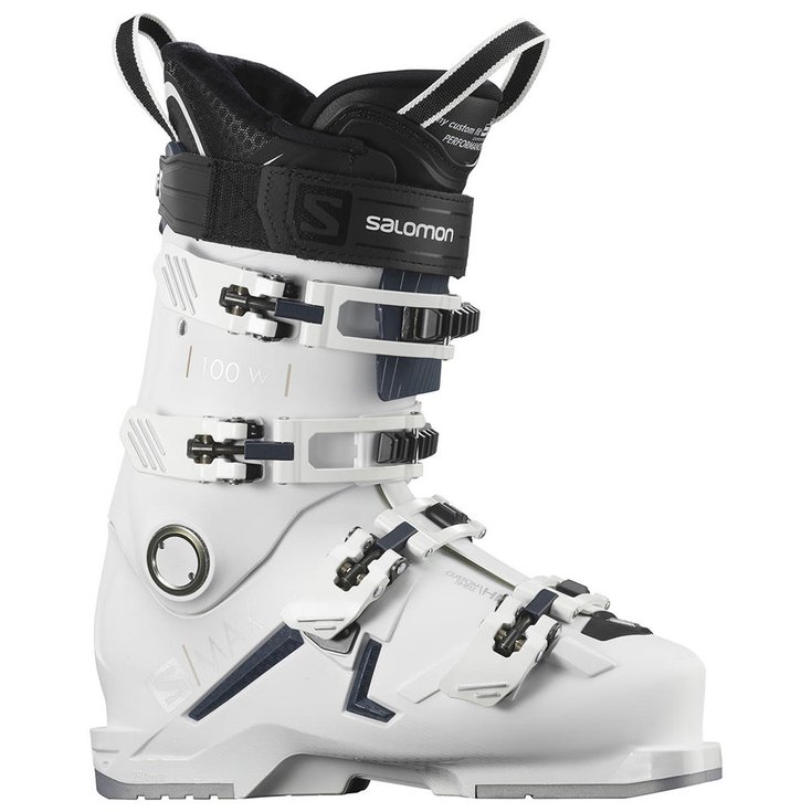 Salomon Chaussures de Ski S/max 100 W White Petrol Blue Silver Côté