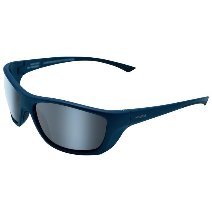 Cebe Lunettes de soleil Sailview Matt Blue Blue Polar Silver Flash Présentation