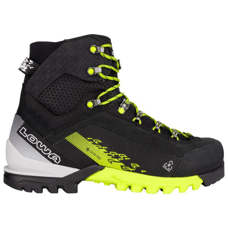 Lowa Botas de alpinismo Cervino Gore-Tex Mid Black Lime Presentación