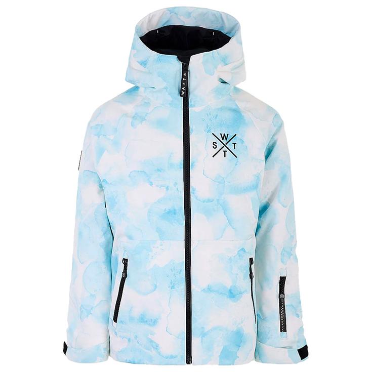Watts Ski Jacket Arrow Junior Minimal Camo Blue Overview