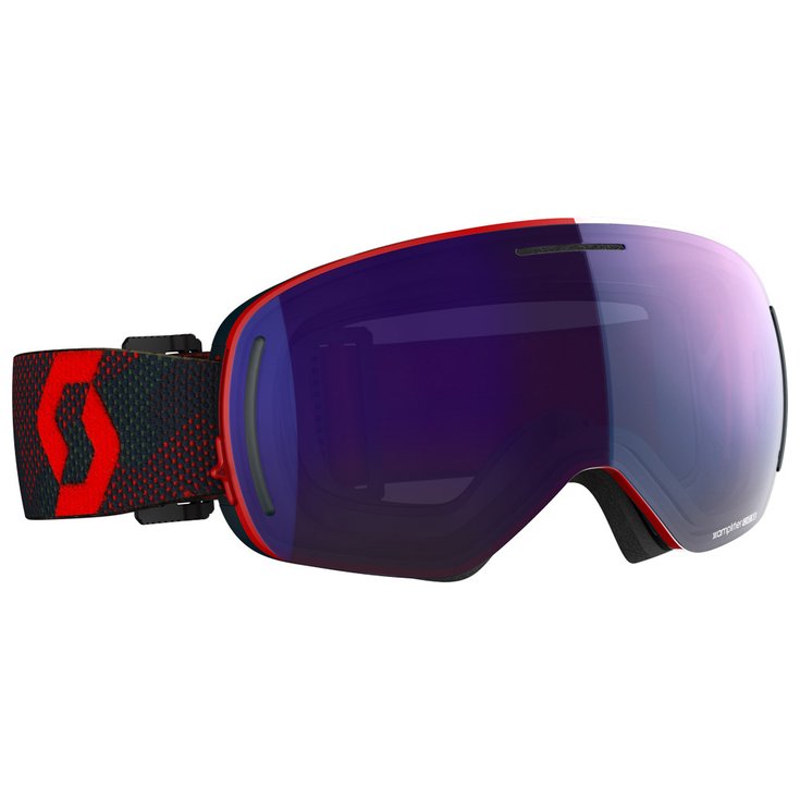 Scott Goggles Lcg Evo Merlot Red Bluie Night Enhancer Silver Chrome + Illuminator Blue Chrome Overview