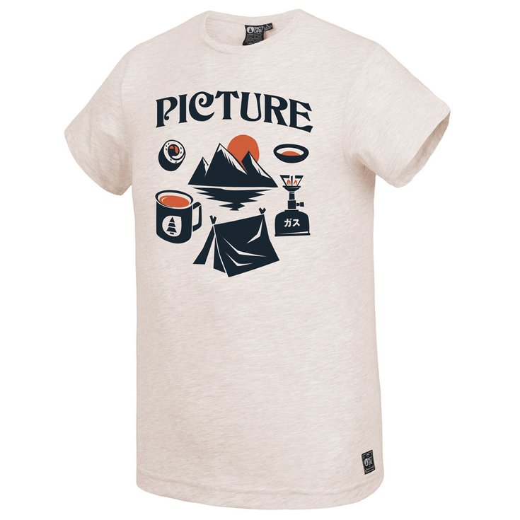 Picture Tee-Shirt Robney Beige Melange Overview