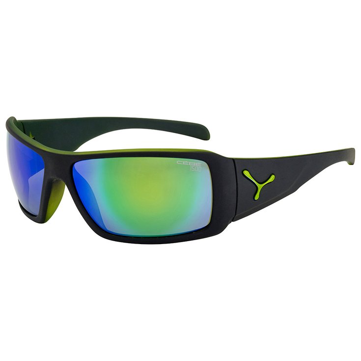 Cebe Sunglasses Utopy Matte Black Green 1500 Grey Fm Green Overview