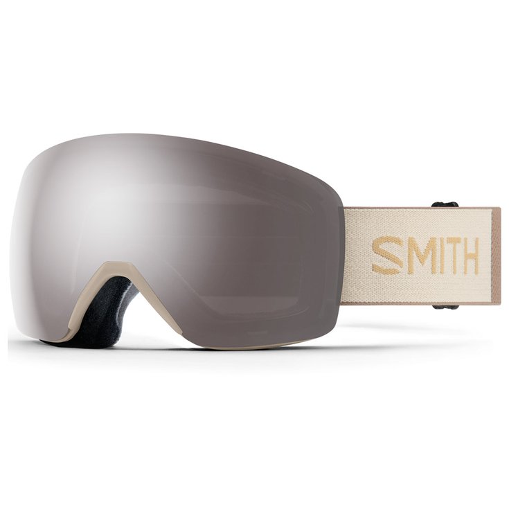 Smith Skibrille Skyline Birch Chromapop Sun Platinum Mirror Präsentation