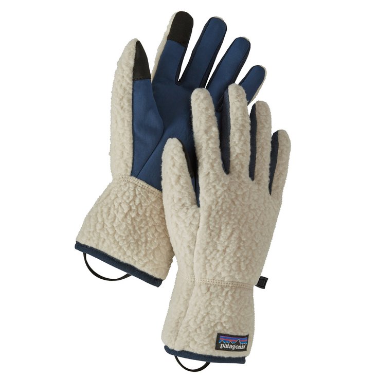 Patagonia Handschoenen Retro Pile Gloves Pelican Voorstelling