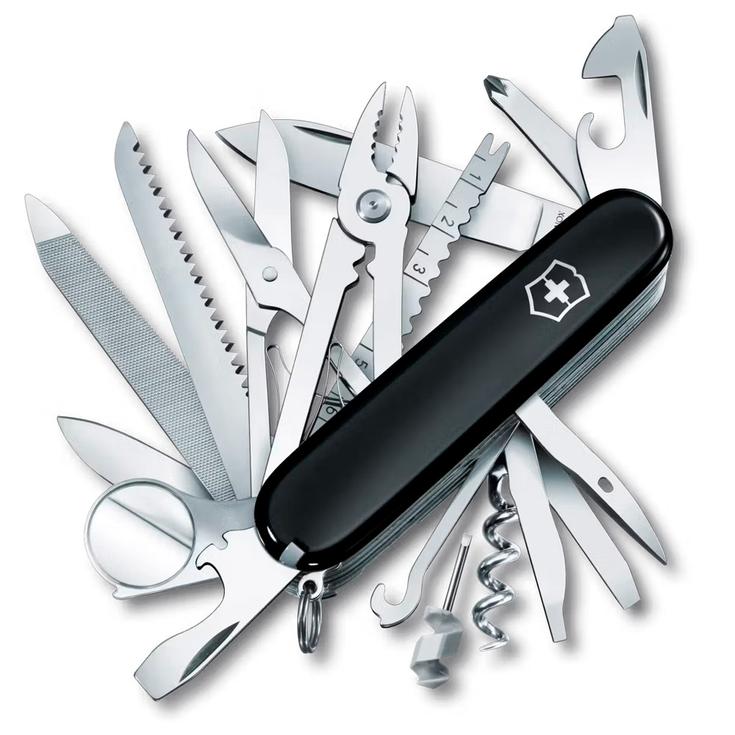 Victorinox Messen Swiss Champ Black Voorstelling