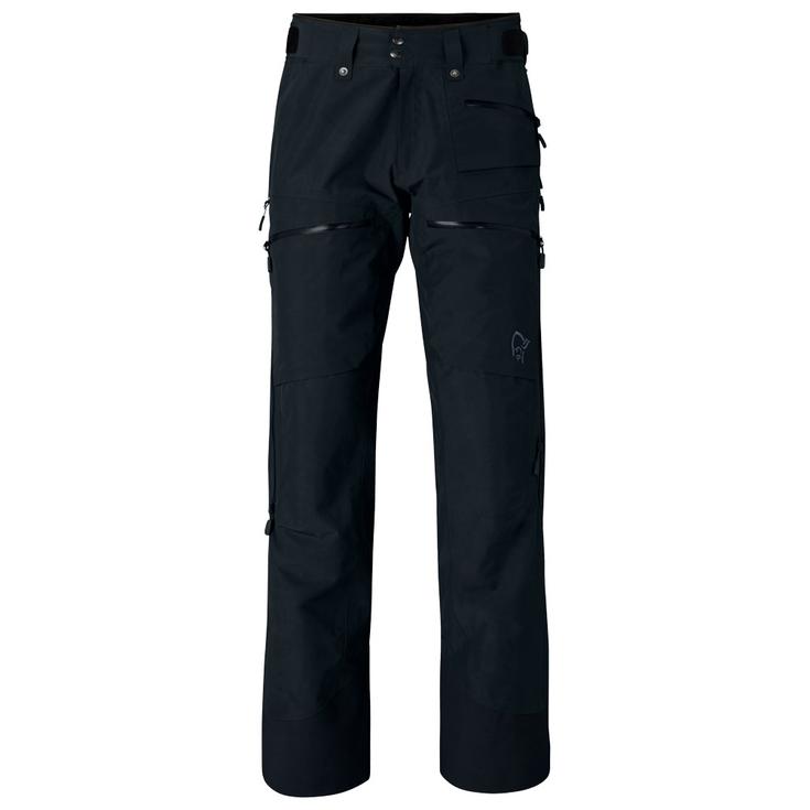 Norrona Pantalones de esqui Lofoten Gore-Tex Insulated Pant Caviar Presentación