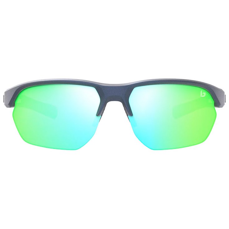 Bollé Occhiali da sole Victus Steel Blue Metallic Jade Green Polarized Vista frontale Bollé Occhiali da sole Victus Steel Blue Metallic Jade Green Polarized Vista frontale