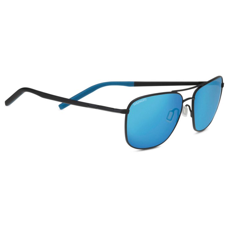 Serengeti Sonnenbrille Spello Matte Black Mineral Polarized 555nm Blue Präsentation