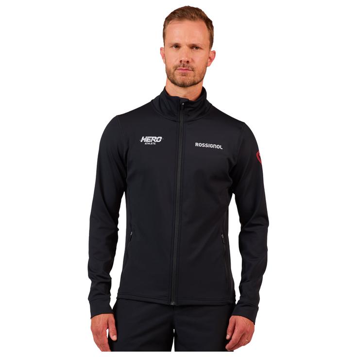 Rossignol Fleece Hero Mid Layer Stretch Jacket Black Präsentation