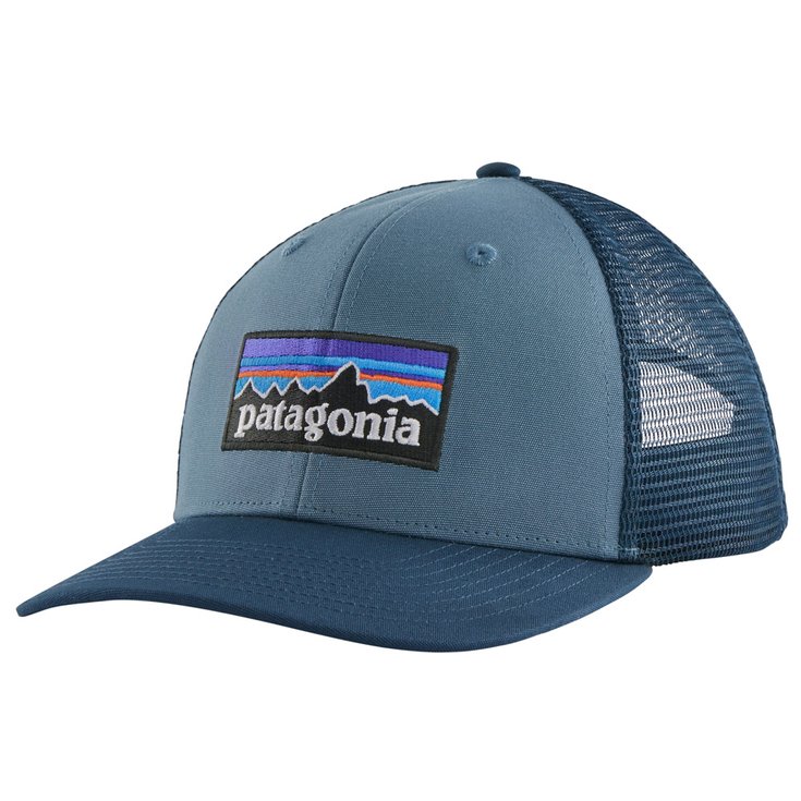 Patagonia Cap P-6 Logo Trucker Hat Pigeon Blue - Sans Präsentation