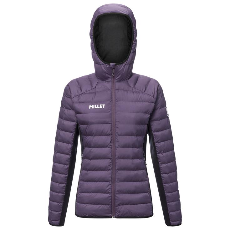 Millet Down jackets Fitz Roy Warm Hoodie W Purple Velvet Black Overview