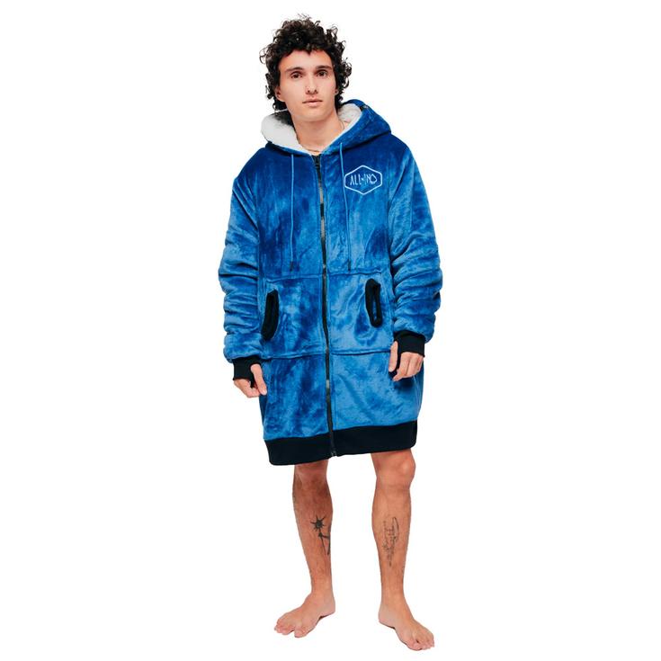 All-In Poncho Plaid Vest Mauve Präsentation