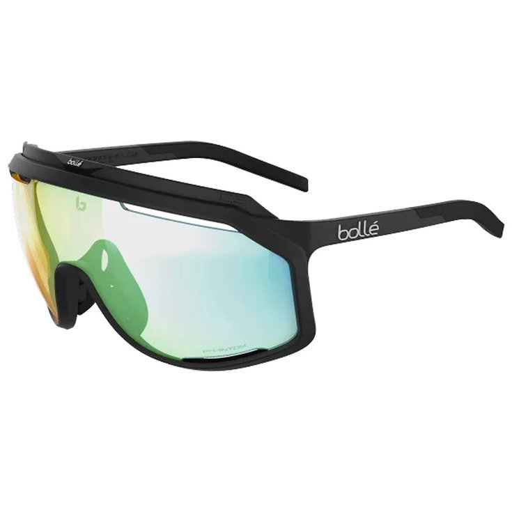Bolle Sunglasses Chronoshield Black Matte Phantom Clear Green Photochromic Overview