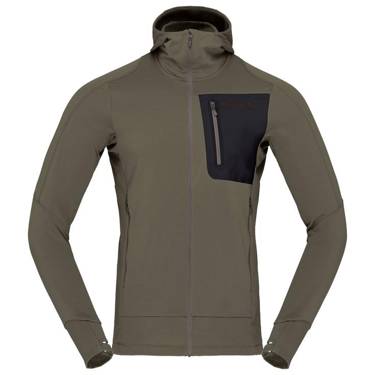 Norrona Fleece Falketind Power Grid Hood Beluga Overview