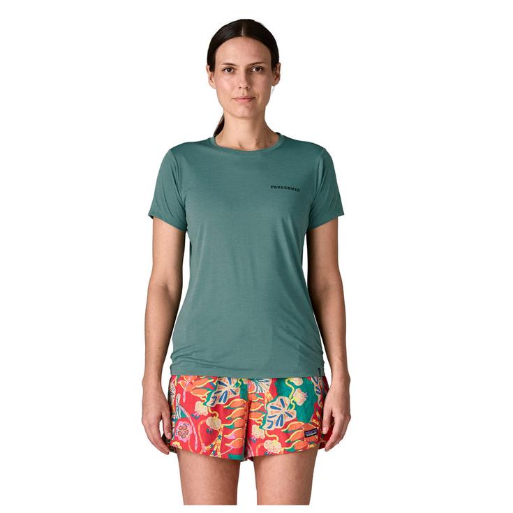 Patagonia Trail T-Shirt Cap Cool Daily Mother Rays Blue Sage Light Blue Sage X Dye Präsentation