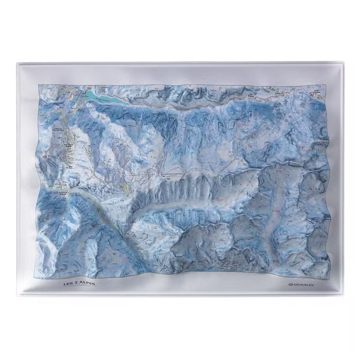 Deniveles Carte 3D Les Deux Alpes Présentation