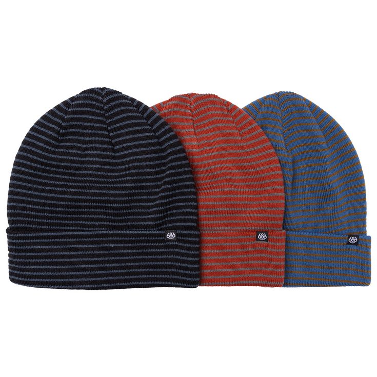 686 Beanies Small Stripes Beanie 3-Pack Assorted Overview