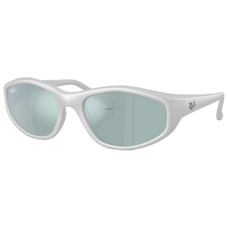 Ray Ban Gafas RB2228 Polished Silver Light Green Silver Mirror Presentación