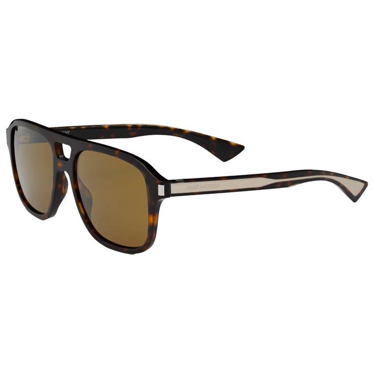 Saint Laurent Lunettes de soleil SL 881 006 Dark Havana Crystal Silver Présentation