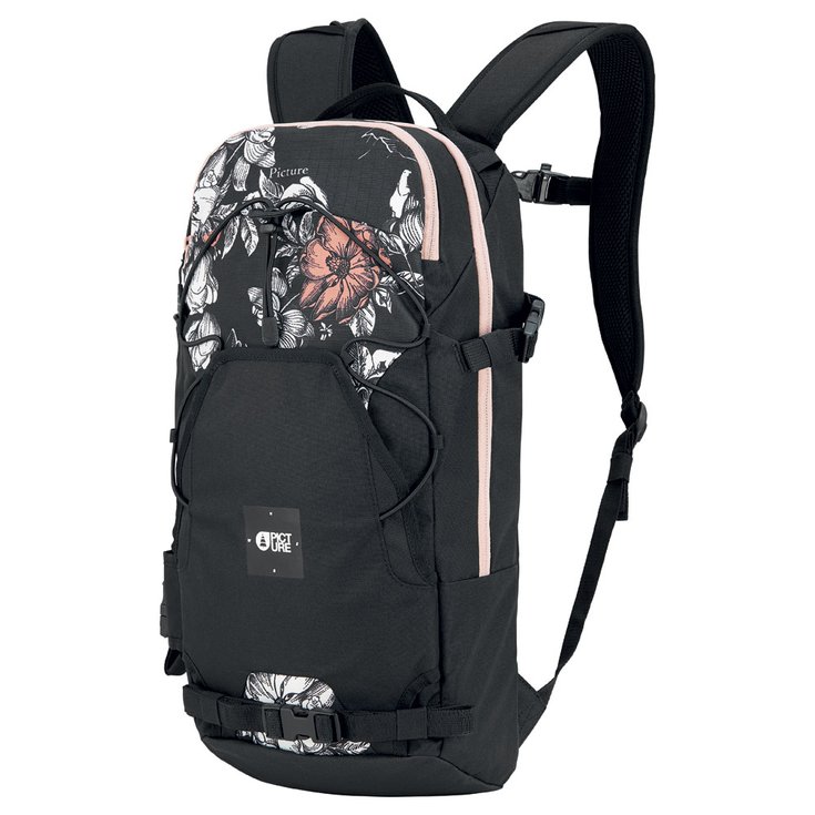 Picture Backpack Sunny Backpack 18l Peonies Black Overview