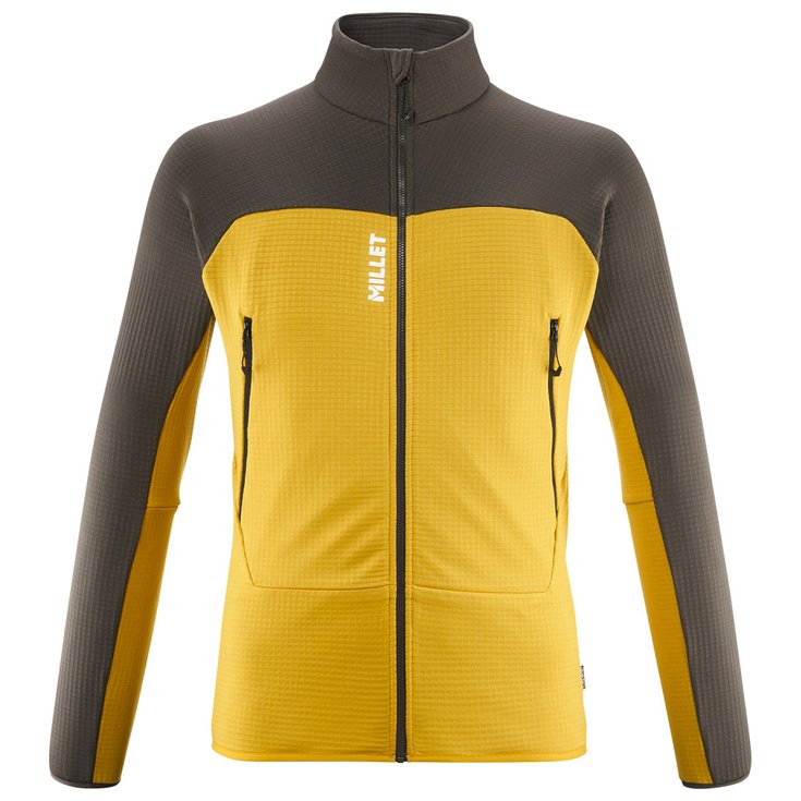 Millet Fleece Fusion Grid Jkt M Safran Deep Jungle Overview