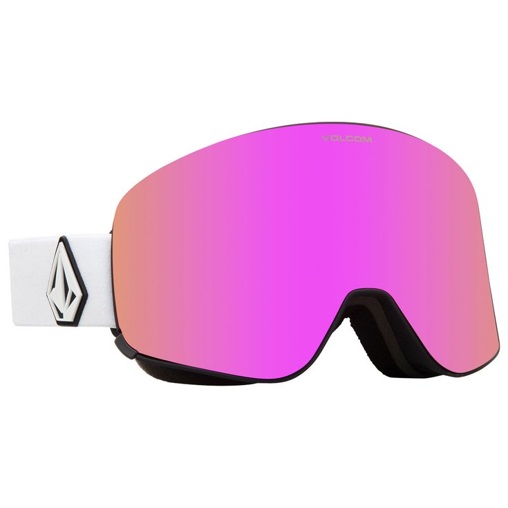 Volcom Skibrillen Odyssey Matte White Pink Chrome Voorstelling