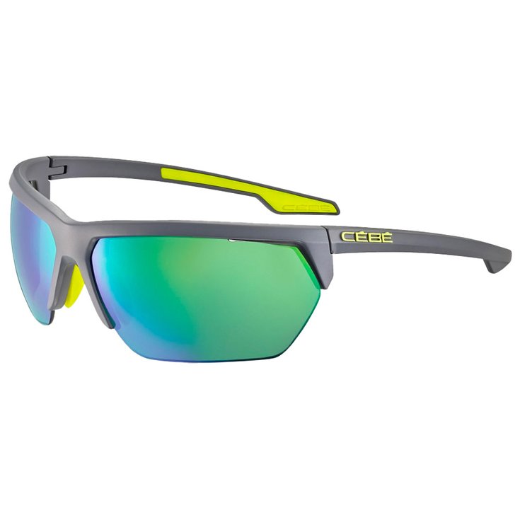 Occhiali da sole Cebe Cinetik 2.0 Graphite Lime Zone Grey Green Estate 2023 Glisshop