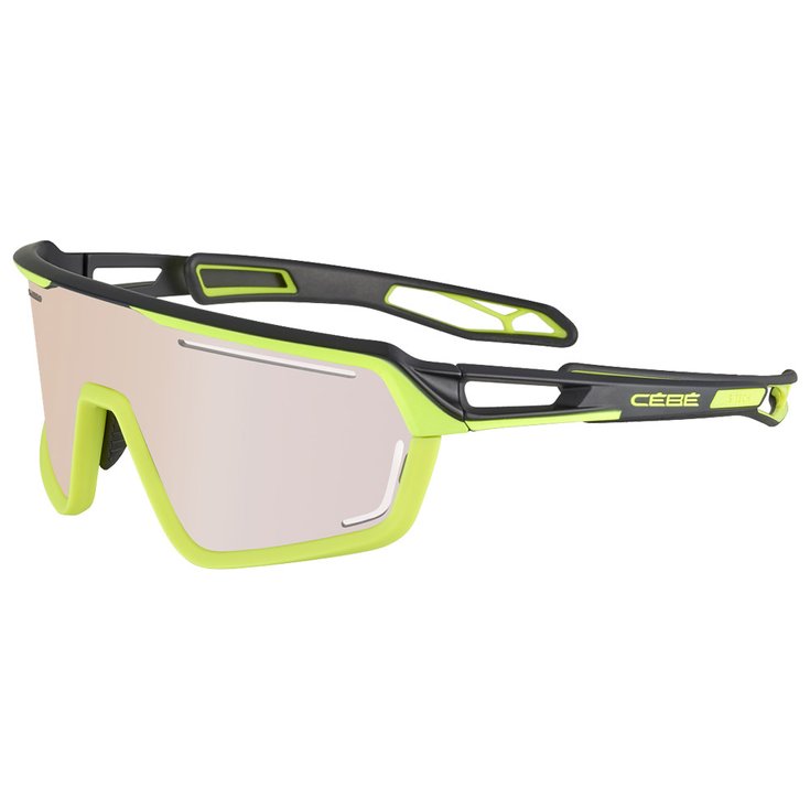Cebe Sunglasses S'Track Vision Lime Pro Zone Vario Rose Cat.1-3 Silver Overview