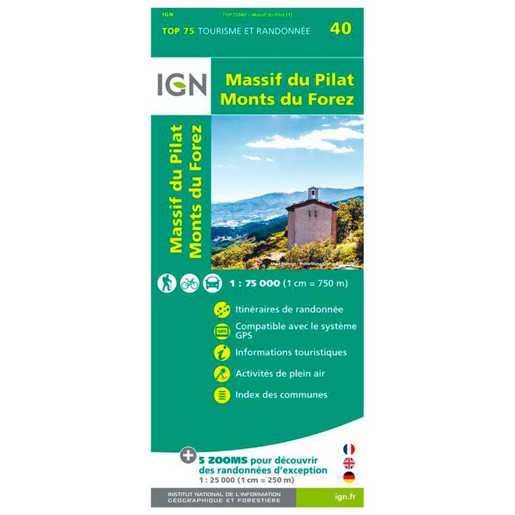 IGN Carte Massif du Pilat Mont Forez Presentazione