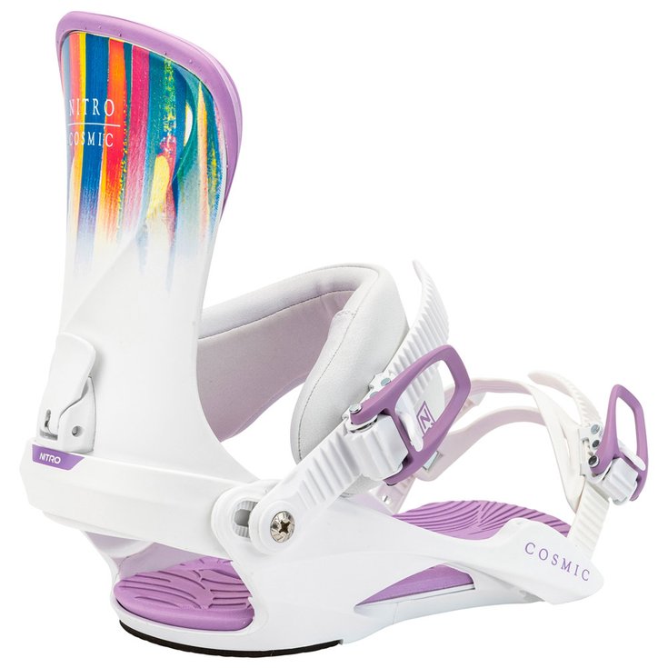 Nitro Snowboard Binding Cosmic White Brush Overview