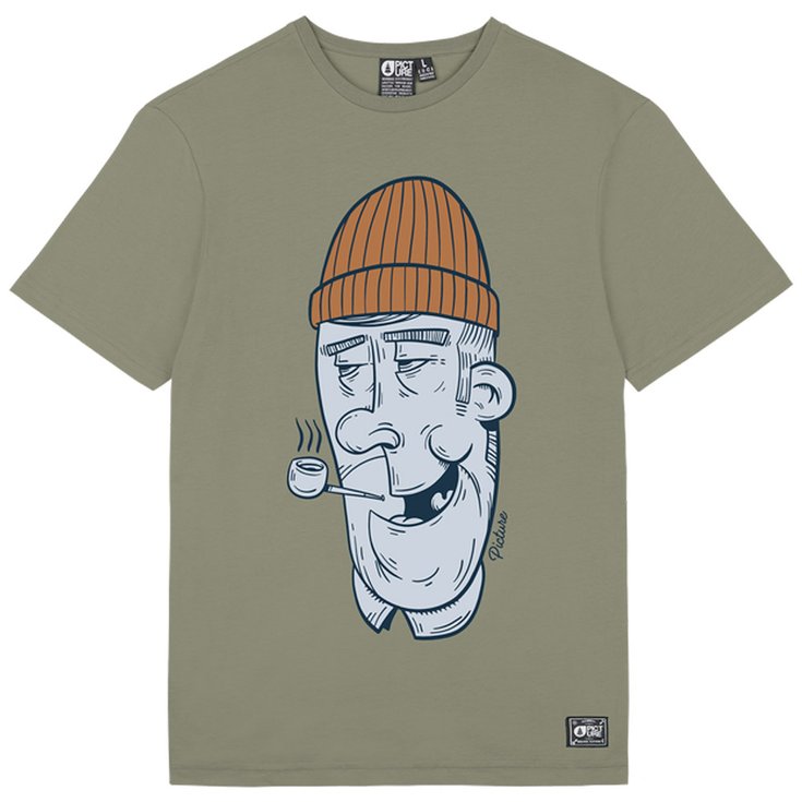Picture Tee-shirt Pipe Dusty Olive Présentation