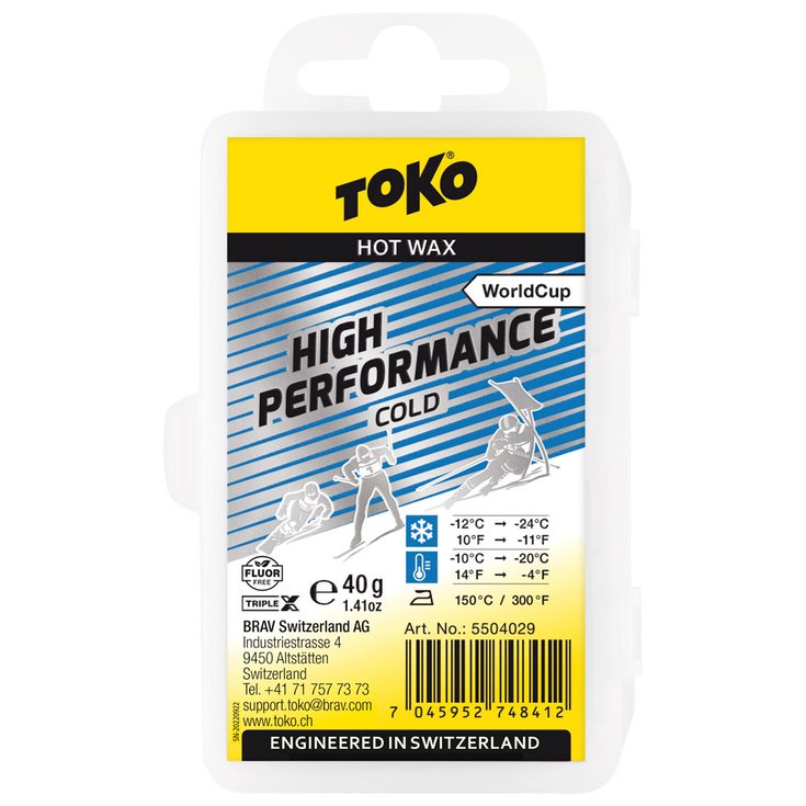 Toko Waxing World Cup High Performance Cold 40G Overview