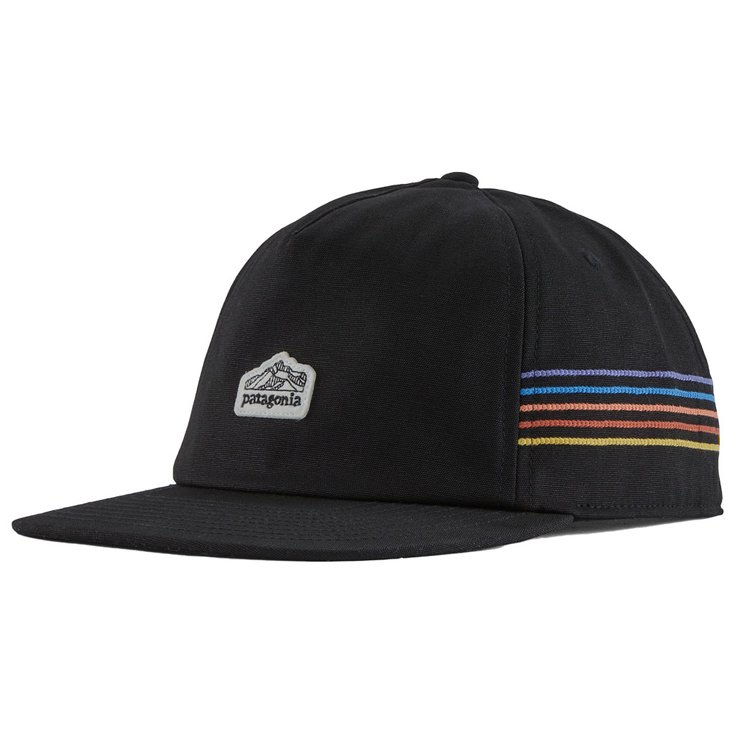Patagonia Cap Line Logo Ridge Stripe Funfarer Cap Black Overview