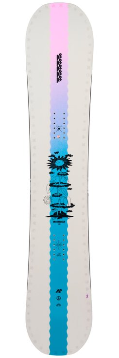K2 Planche Snowboard Dreamsicle Design 
