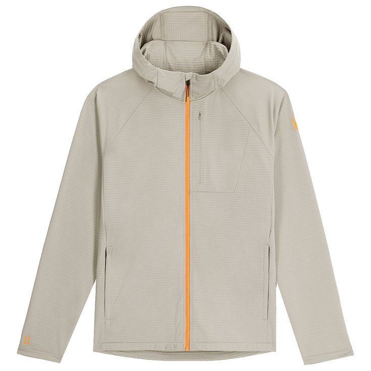 Spyder Fleece Gridweb Fleece Hoodie Concrete Winter 2025 Glisshop