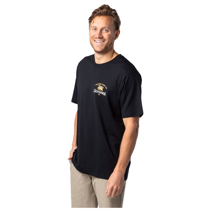 Rip Curl Tee-Shirt Big Cali Bear Black Overview