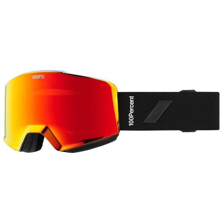 100% Skibrille Norg Essential Black Hiper Vermillon Red Ml Mirror + Hiper Pink Turquoise Ml Mirror Präsentation