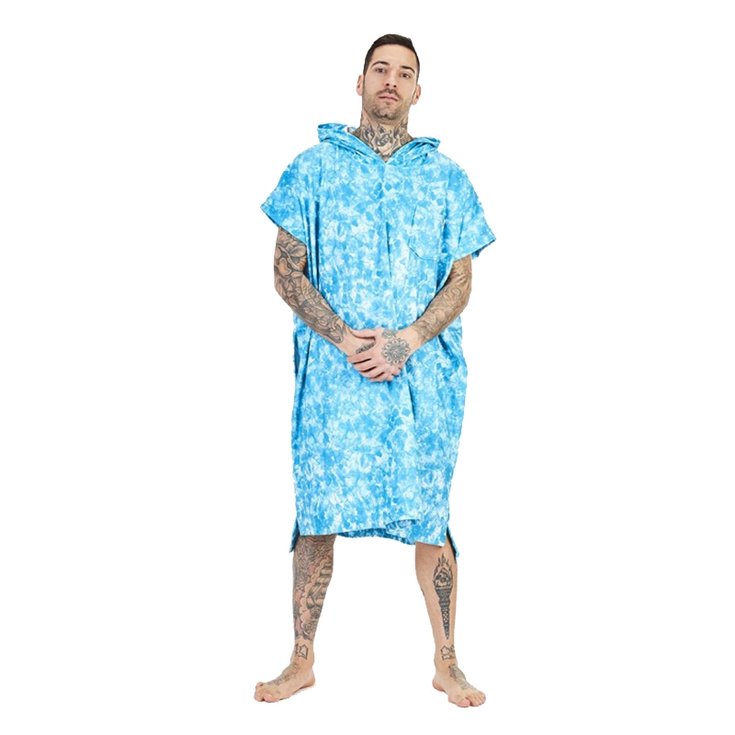 After Essentials Micro Polaire Poncho Ocean 