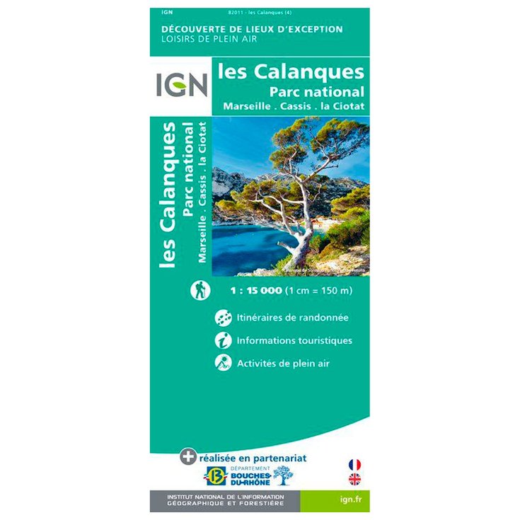 IGN Carte Les Calanques-Marseille/Cassis Présentation