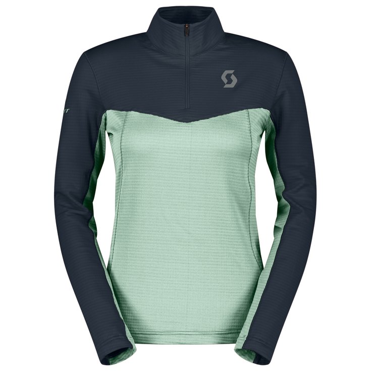 Scott Fleece Defined Light W Dark Blue Fresh Green Overview