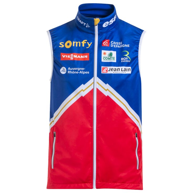Craft Veste Sans Manche Light FFS 2024 H Bleu Blanc Rouge 