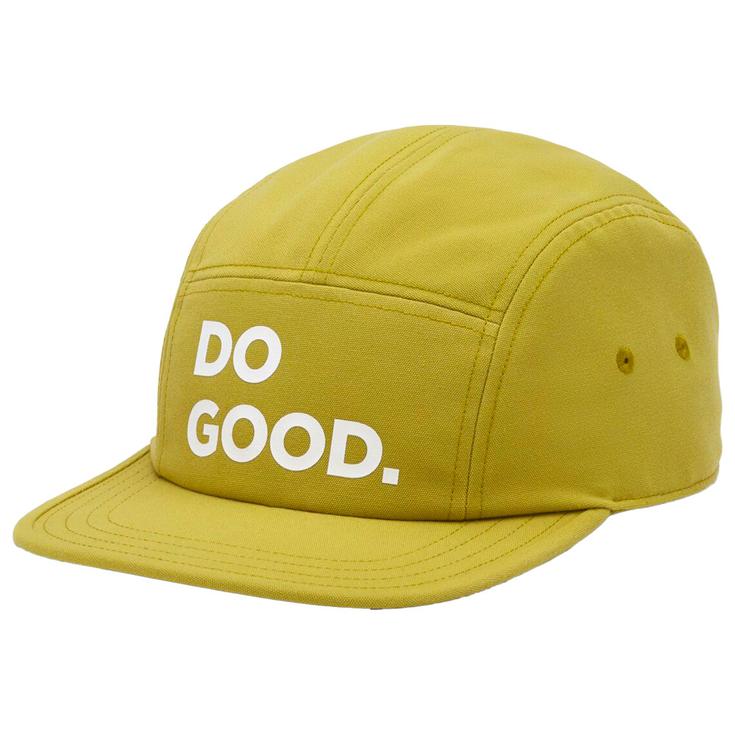 Cotopaxi Berretto Do Good 5-Panel Hat Lemongrass Presentazione