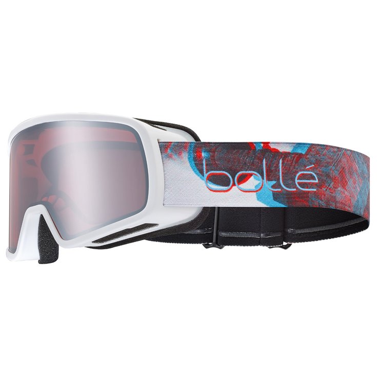 Bollé Skibrillen Nevada Junior White Matte Vermillon Gun Voorstelling