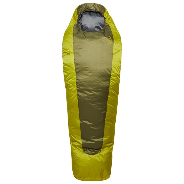 RAB Sleeping bag Solar Eco 0 Regular Left Chlorite Green Overview