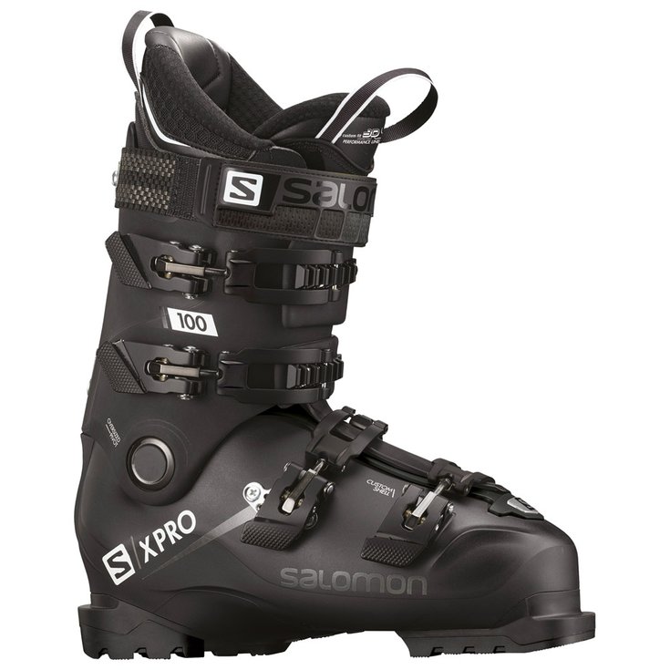 Salomon Chaussures de Ski X Pro 100 Black Metallic Black White Présentation