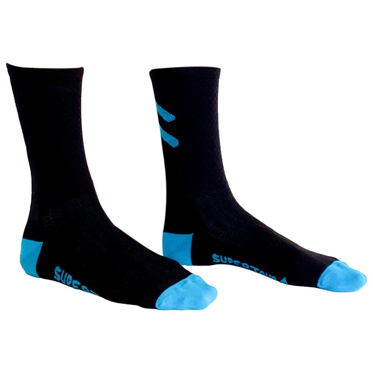 Supertour Chaussettes Yeti Forest Black Turquoise Overview