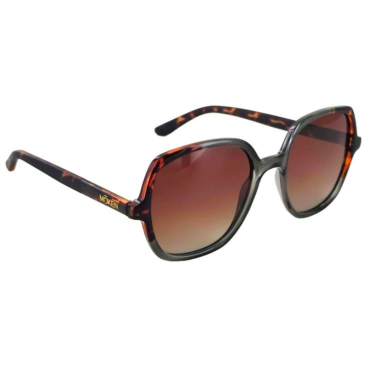 Moken Vision Zonnebrillen Monique Tortoise Brown Cat.3 Gradient PolarizedW Voorstelling